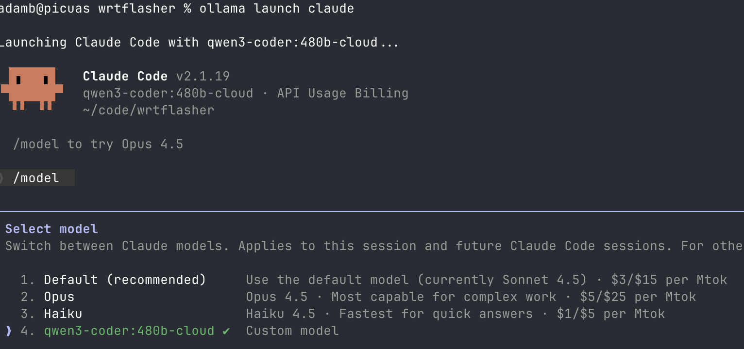 Claude Code with Ollama Cloud